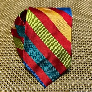 Multicolor Striped Men's Tie